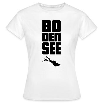 Lac de Constance - T-shirt Femme - blanc - Devant - AI Model Female 172 dark (172cm)