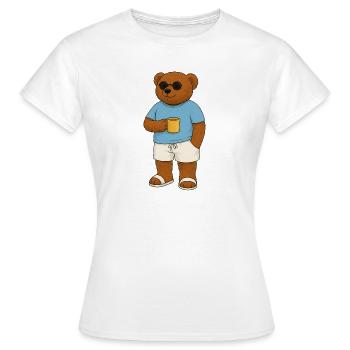 Björn de Malmö - T-shirt Femme - blanc - Devant - AI Model Female 172 dark (172cm)