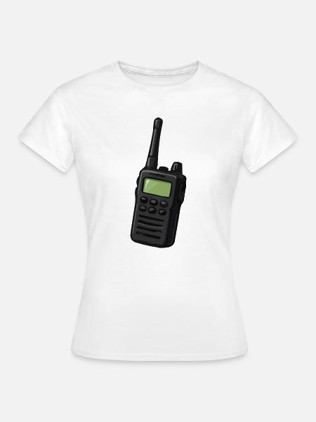 Retro Funkgerät Motiv - Frauen T-Shirt - Weiß