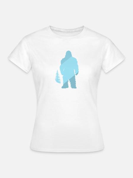 Lochness Yeti - Frauen T-Shirt - Weiß