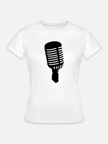 mic1 - Frauen T-Shirt - Weiß