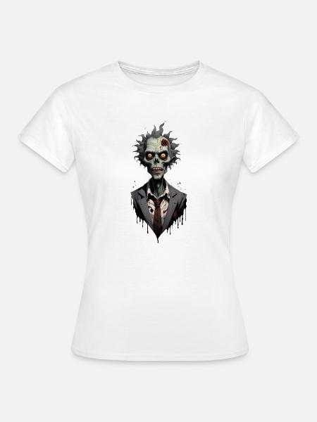 ZOMBIE im Kostüm 2 - Frauen T-Shirt - Weiß