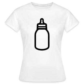 Flasche - Frauen T-Shirt - Weiß - Vorne - AI Model Female 172 dark (172cm)