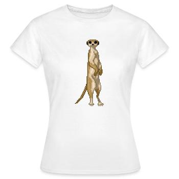 Suricate - T-shirt Femme - blanc - Devant - AI Model Female 172 dark (172cm)