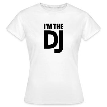 DJ - Women's T-Shirt - white - Front - AI Model Female 172 dark (172cm)