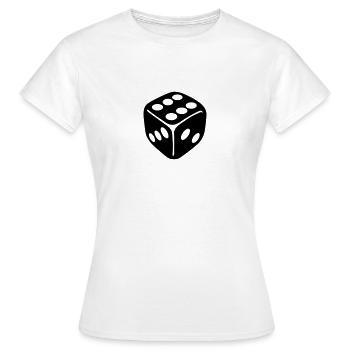 Dice - Women's T-Shirt - white - Front - AI Model Female 172 dark (172cm)