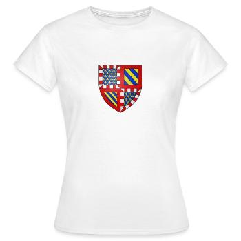 Blason Bourgogne - T-shirt Femme - blanc - Devant - AI Model Female 172 dark (172cm)