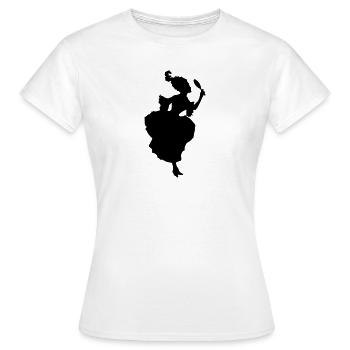 dame Vintage - T-shirt Femme - blanc - Devant - AI Model Female 172 dark (172cm)