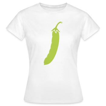 Französische Bohne - Frauen T-Shirt - Weiß - Vorne - AI Model Female 172 dark (172cm)