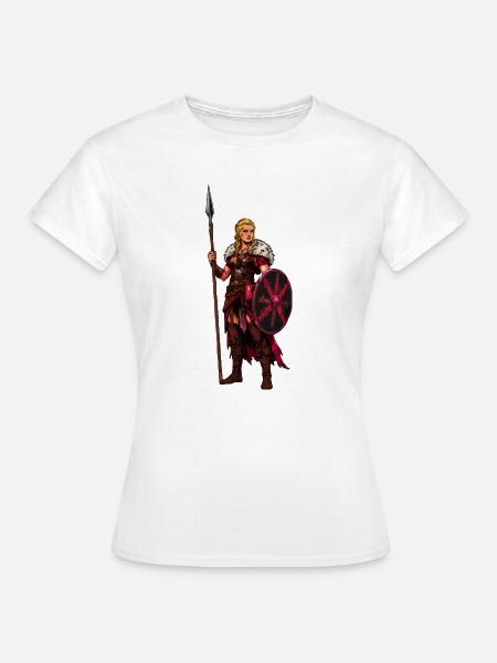 Kriegerin Wikinger - Frauen T-Shirt - Weiß