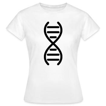 DNA-DNA-Doppelhelix - Frauen T-Shirt - Weiß - Vorne - AI Model Female 172 dark (172cm)
