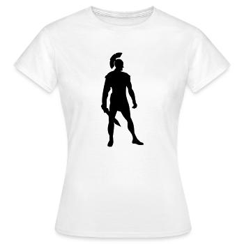 spartaner - Frauen T-Shirt - Weiß - Vorne - AI Model Female 172 dark (172cm)