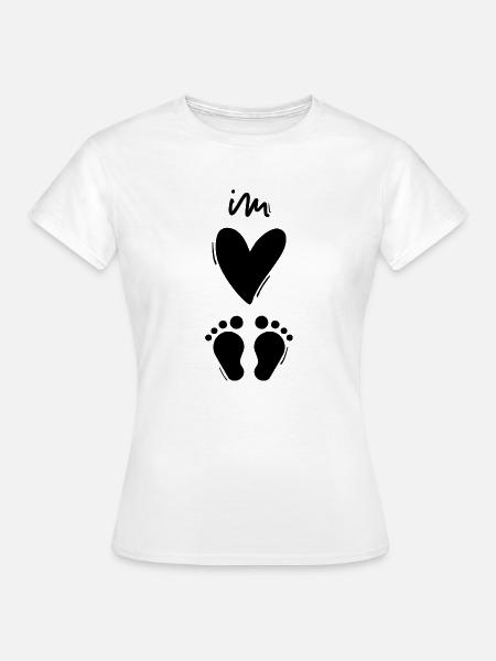 Im Herzen barfuß - barfuss am Strand, im Sand... - Frauen T-Shirt - Weiß