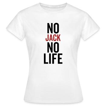 Pas de Jack pas de vie - T-shirt Femme - blanc - Devant - AI Model Female 172 dark (172cm)