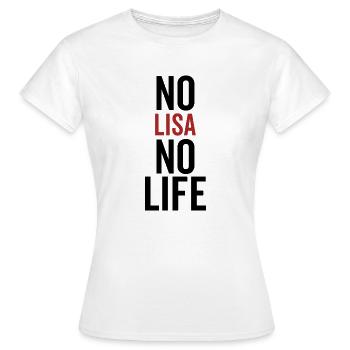 Pas de Lisa Pas de vie - T-shirt Femme - blanc - Devant - AI Model Female 172 dark (172cm)