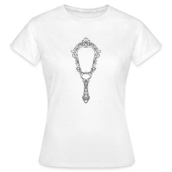 Miroir - T-shirt Femme - blanc - Devant - AI Model Female 172 dark (172cm)