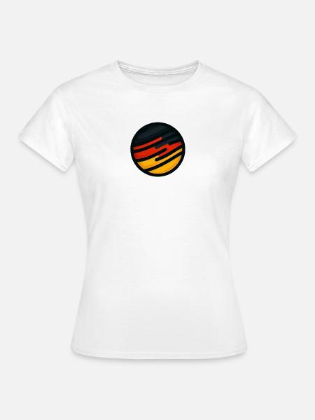 Deutschland Emblem EM WM - Frauen T-Shirt - Weiß
