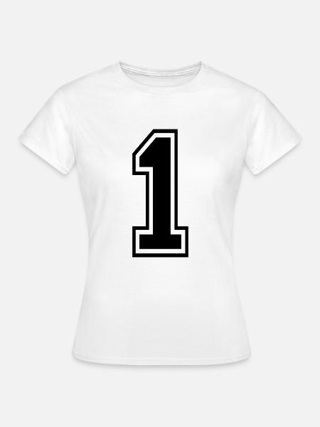 Nummer 1 - Frauen T-Shirt - Weiß