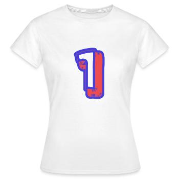 1. 1 AN. 1er ANNIVERSAIRE. ANNIVERSAIRE 1 AN - T-shirt Femme - blanc - Devant - AI Model Female 172 dark (172cm)