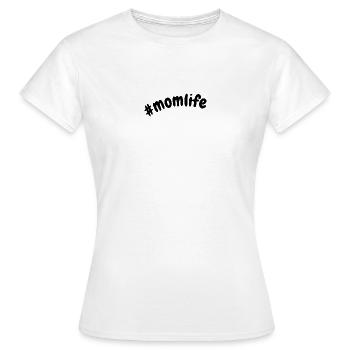 Momlife Hashtag Cute Minimalist Mama Shirt - Frauen T-Shirt - Weiß - Vorne - AI Model Female 172 dark (172cm)