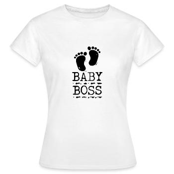 Babyfüße BABYBOSS - Frauen T-Shirt - Weiß - Vorne - AI Model Female 172 dark (172cm)