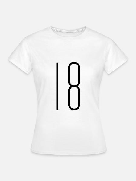 18 - Frauen T-Shirt - Weiß