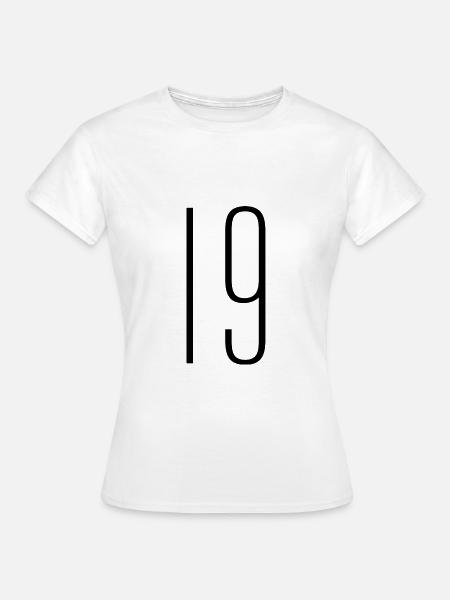 19 - Frauen T-Shirt - Weiß