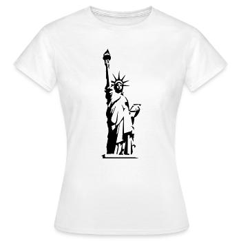 Statue of Liberty - Women's T-Shirt - white - Front - AI Model Female 172 dark (172cm)