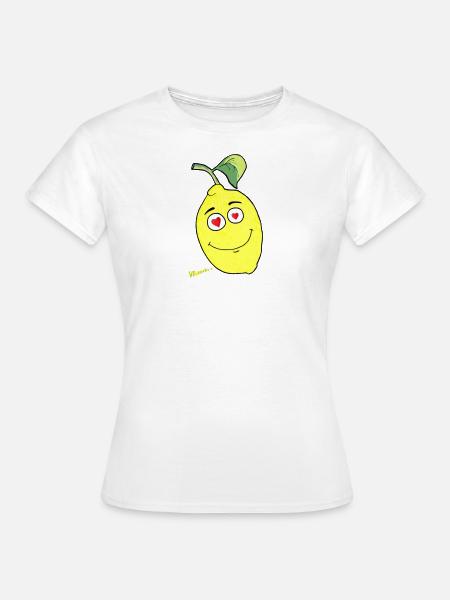 Zitrone - Frauen T-Shirt - Weiß
