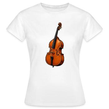 Contrebasse - T-shirt Femme - blanc - Devant - AI Model Female 172 dark (172cm)