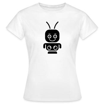 Roboter - Frauen T-Shirt - Weiß - Vorne - AI Model Female 172 dark (172cm)