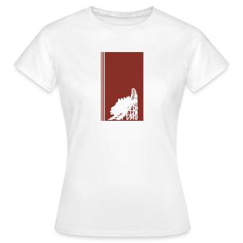 Montagnes russes Lukas chapiteau - T-shirt Femme - blanc - Devant - AI Model Female 172 dark (172cm)
