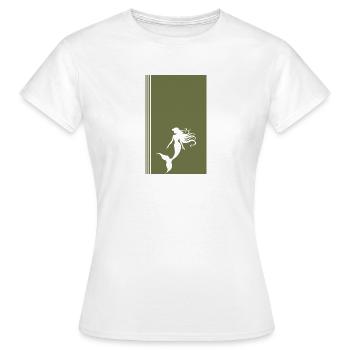 Meerjungfrau Neptun Aquarium - Frauen T-Shirt - Weiß - Vorne - AI Model Female 172 dark (172cm)