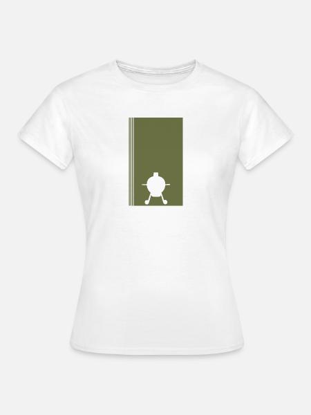 BBQ Grillfleisch Barbecue - Frauen T-Shirt - Weiß