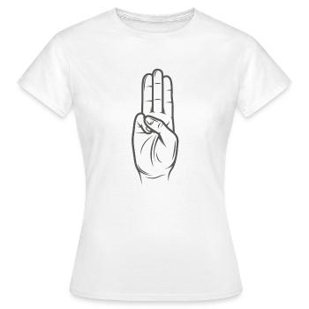 Hommage von Panem - Hunger Games - T-shirt Femme - blanc - Devant - AI Model Female 172 dark (172cm)