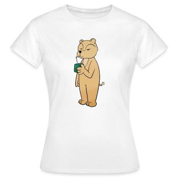 Trinkpäckchen - Frauen T-Shirt - Weiß - Vorne - AI Model Female 172 dark (172cm)