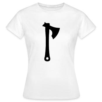 Axt - Frauen T-Shirt - Weiß - Vorne - AI Model Female 172 dark (172cm)