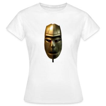 Gold pharaons gardien face - T-shirt Femme - blanc - Devant - AI Model Female 172 dark (172cm)