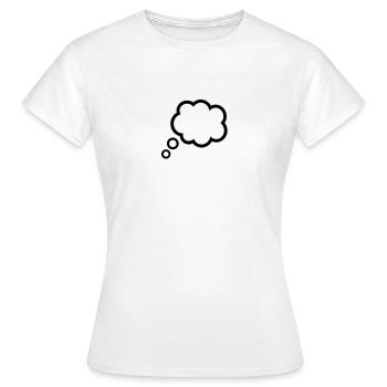 Speech bubble - Women's T-Shirt - white - Front - AI Model Female 172 dark (172cm)