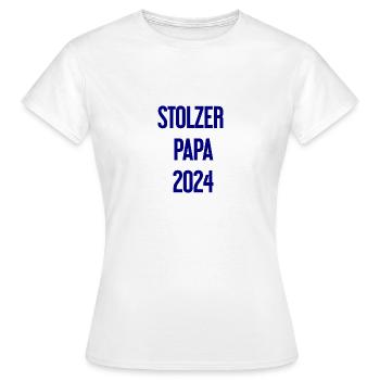 Proud Dad 2024 – for new fathers - Women's T-Shirt - white - Front - AI Model Female 172 dark (172cm)