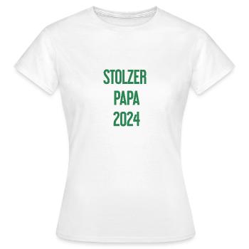 Proud Dad 2024 – for new fathers - Women's T-Shirt - white - Front - AI Model Female 172 dark (172cm)