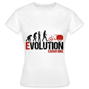 Cargo Bike Cargo Bike Evolution - Women's T-Shirt - white - Front - AI Model Female 172 dark (172cm)