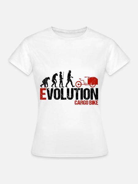 Lastenrad Lastenfahrrad Evolution - Frauen T-Shirt - Weiß
