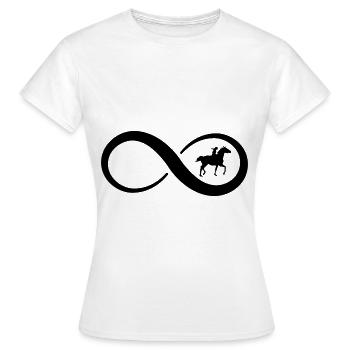Infini et Cheval 1 - - T-shirt Femme - blanc - Devant - AI Model Female 172 dark (172cm)