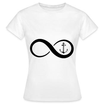 Infinity and Sailing 1 - - Women's T-Shirt - white - Front - AI Model Female 172 dark (172cm)
