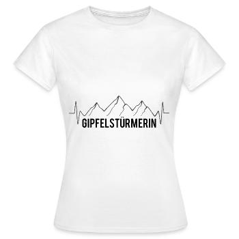 Gipfelstürmerin - - Frauen T-Shirt - Weiß - Vorne - AI Model Female 172 dark (172cm)