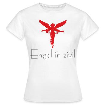 CD - Engel in zivil - Geburt Geschenk des Himmels - Frauen T-Shirt - Weiß - Vorne - AI Model Female 172 dark (172cm)