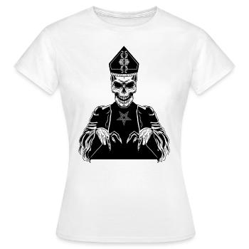 eveque skull - T-shirt Femme - blanc - Devant - AI Model Female 172 dark (172cm)