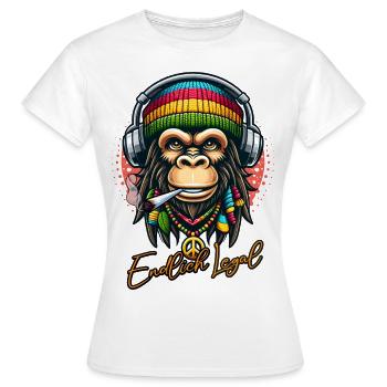 Enfin légal en 2024 - T-shirt Femme - blanc - Devant - AI Model Female 172 dark (172cm)