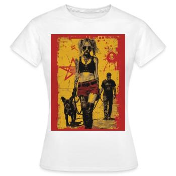 The Walk - Skull, Totenkopf - Frauen T-Shirt - Weiß - Vorne - AI Model Female 172 dark (172cm)